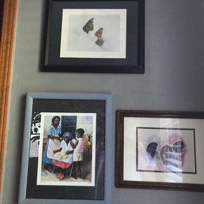6 PC ASSORTED FRAMED PRINTS