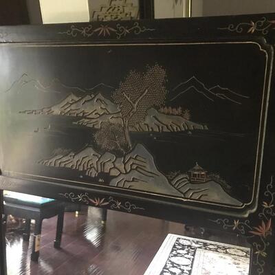 JASPER ORGINAL - HALLMARK OF DISTINCTION - CHINOISERIE  FOYER BUFFET, MIRROR & DECO BOX