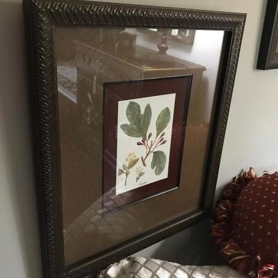 3 FRAMED LEAF PRINTS