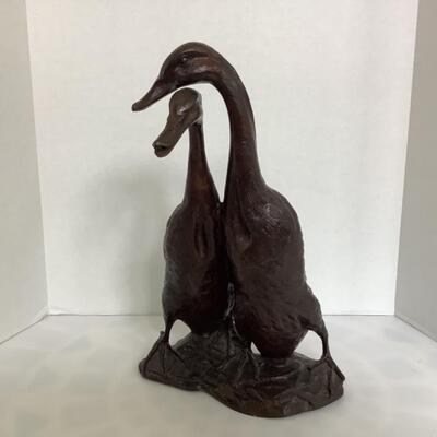 F627 Maitland Smith Bronze Duck Sculpture 