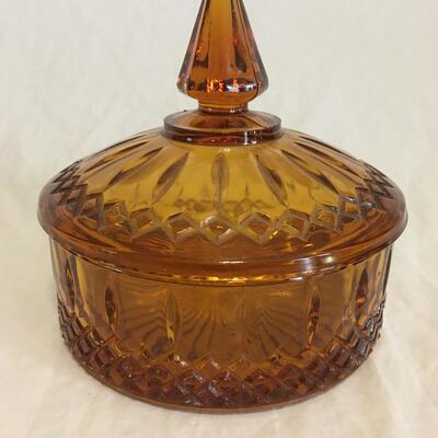 Vintage Amber Candy dish