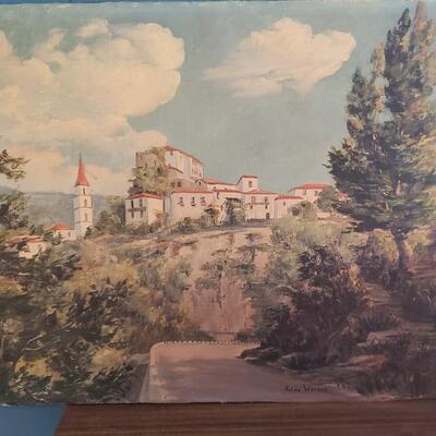 Hulda Werner painting on board