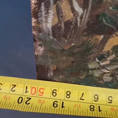 Hulda Werner painting on board