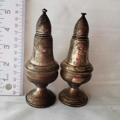 Columbia Sterling salt and pepper shakers weighted