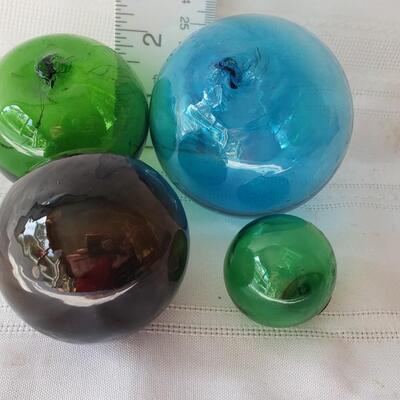 4 fishing net floats 