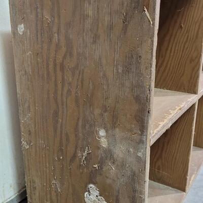 Lot 1: Vintage Handbuilt Storage Cubby System 