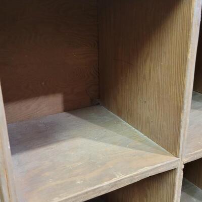 Lot 1: Vintage Handbuilt Storage Cubby System 