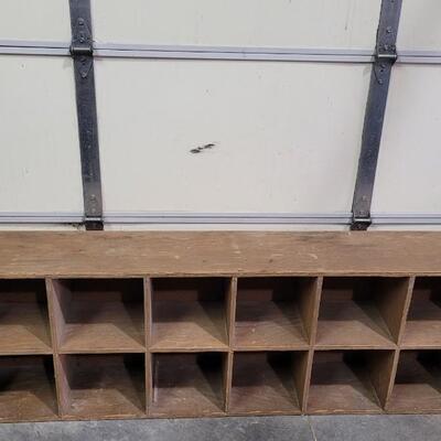 Lot 1: Vintage Handbuilt Storage Cubby System 