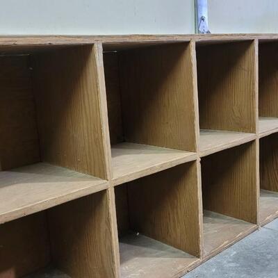 Lot 1: Vintage Handbuilt Storage Cubby System 