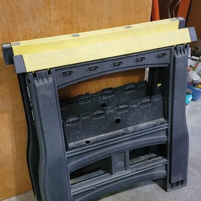 Lot 7: Pair of Plastic Sawhorses 29.5" x 32"