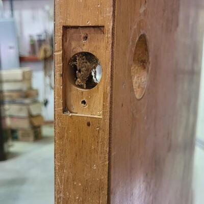 Lot 8: Large Vintage SOLID WOOD Door 