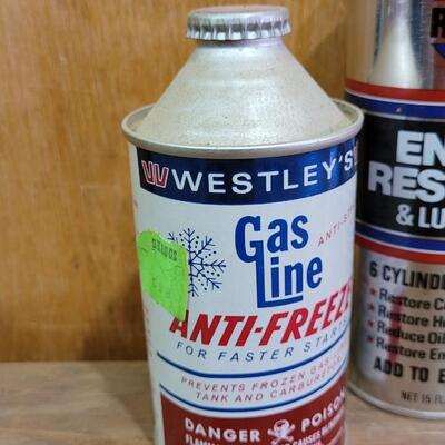 Lot 10: Assortment of Vintage NEW Unused Chemicals  (STA-BIL, ENGINE RESTORE, GAS ANTIFREEZE)