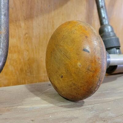 Lot 12: (2) Vintage Hand Drill Press Tools