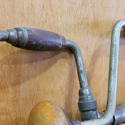 Lot 12: (2) Vintage Hand Drill Press Tools