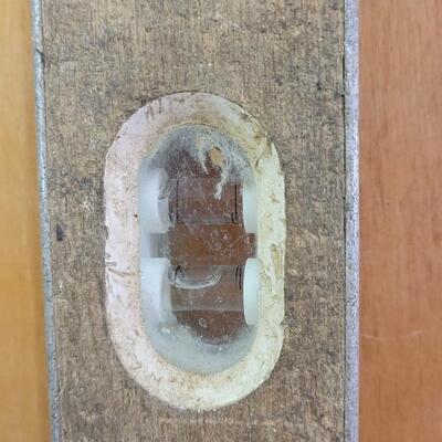 Lot 13: Vintage Wood Case Bubble Level w/ 3 Windows