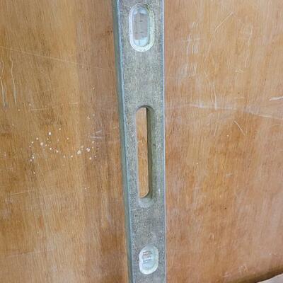 Lot 13: Vintage Wood Case Bubble Level w/ 3 Windows