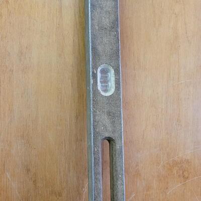 Lot 13: Vintage Wood Case Bubble Level w/ 3 Windows