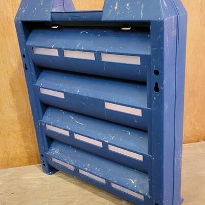 Lot 16: RUBBERMAID Plastic Organizer Drop Box 