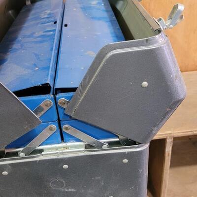 Lot 19: Large Metal Tool or Tackle Box with Pop Out Storage