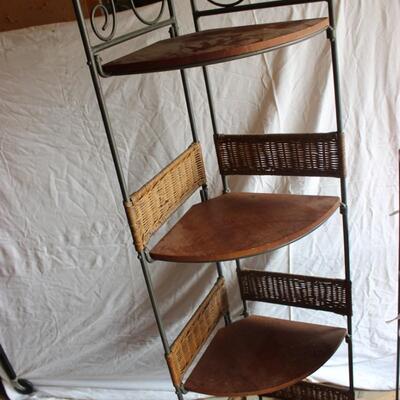  WICKER CART AND SHELVING