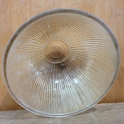 Lot 37: Large Vintage Glass Lamp Shade 