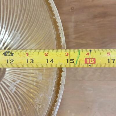 Lot 37: Large Vintage Glass Lamp Shade 