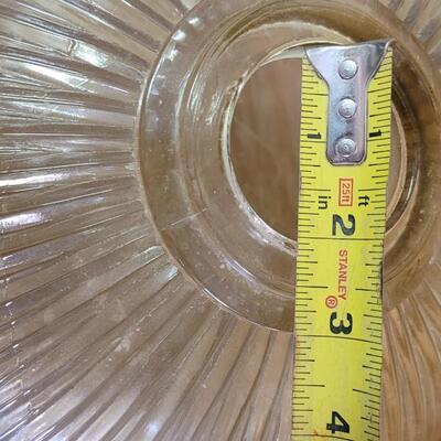 Lot 37: Large Vintage Glass Lamp Shade 