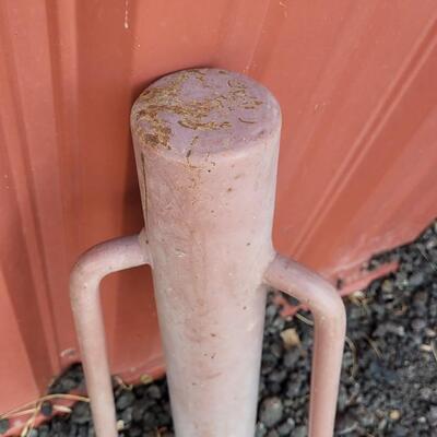 Lot 40: Heavy 24" Handheld Steel Post Setter Tool 