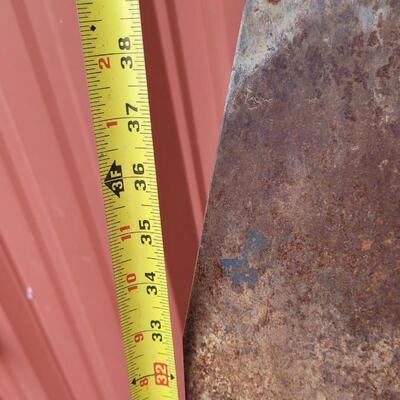 Lot 43: Vintage Metal Shovel w/ Blue Handle Trim 