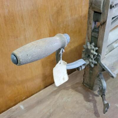 Lot 56: Vintage LOVELL No. 110 Hand Clothes Washer