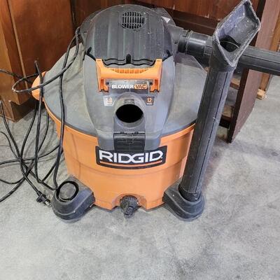 Lot 57: RIGID Corded Vacuum Blower WORKS w/ Filter 