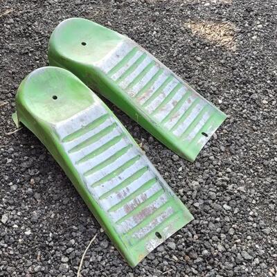 Lot 62: Vintage Pair of Original Green Paint Auto Ramps