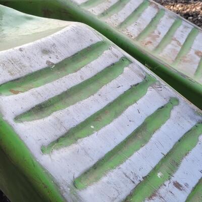 Lot 62: Vintage Pair of Original Green Paint Auto Ramps