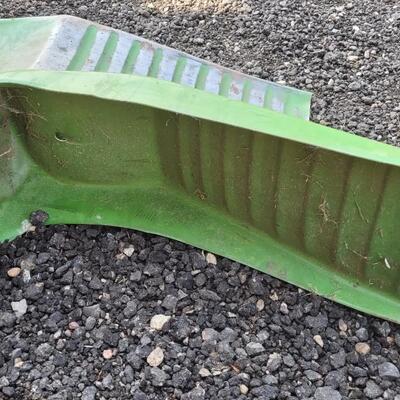Lot 62: Vintage Pair of Original Green Paint Auto Ramps