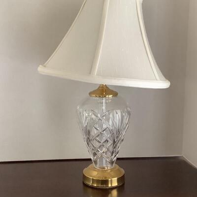 J. 675 Beautiful Waterford Crystal Lamp