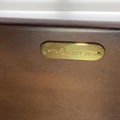 J. 677. Ralph Lauren for Henredon American Carved Mahogany Highboy  Dresser 