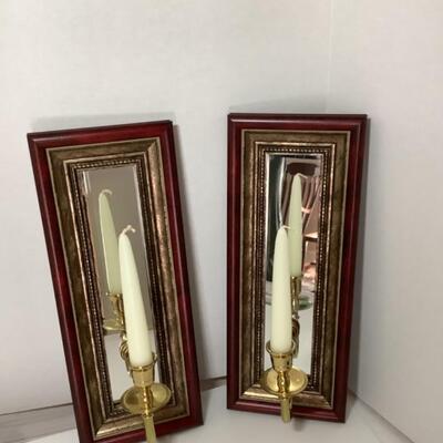 J. 695. Pair of Mirrored Candle Sconces 