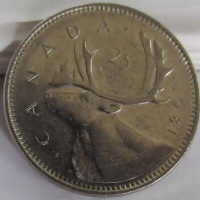 Canadian Coin Lot: 1996 2 Dollar, 1987 1 Dollar, 1981 Quater, 1999 Nickel, 1999 and 2002 Pennies