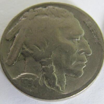 Miniature $20 Gold Replica, 1941 Nickel, 1942 S Nickel, 1934 Buffalo Nickel, 2 Modern Nickels, 1990 Clipped Edge Quarter, 2002 Penny