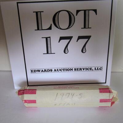 1 Complete Roll All 1974 S Pennies, X Fine - AU