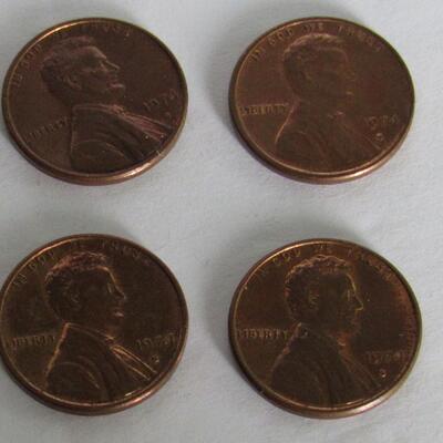 1 Complete Roll All 1974 S Pennies, X Fine - AU