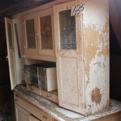   ANTIQUE FARM CABINET