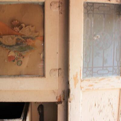   ANTIQUE FARM CABINET