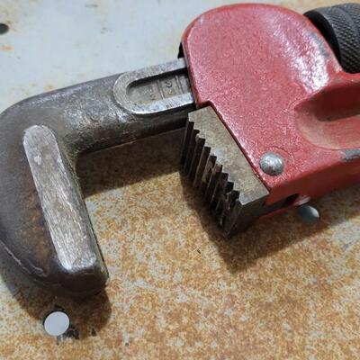 Lot 65: Large Pipe Wrench Forged Jaws