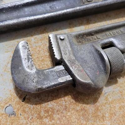 Lot 66: (2) Vintage Pipe Wrenches  (NYE & RIDGE)