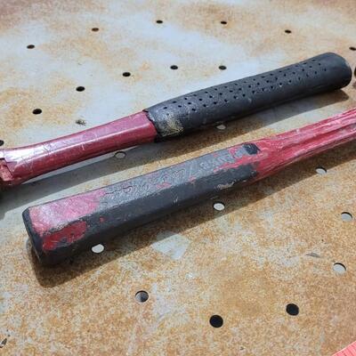 Lot 68: (2) Vintage Hammers w/ Red Accents 