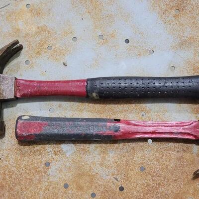 Lot 68: (2) Vintage Hammers w/ Red Accents 