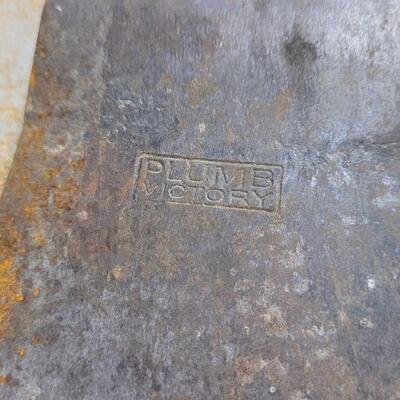 Lot 71: Vintage Tool Lot - PLUMB VICTORY Axe + Hand Saw