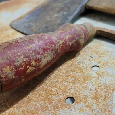 Lot 71: Vintage Tool Lot - PLUMB VICTORY Axe + Hand Saw
