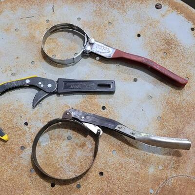 Lot 73: (3) Assorted Filter Wrenches 